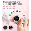 Moteriškas išmanusis laikrodis su bluetooth skambučiais, skirtas android ios sporto treniruočių aktyvumo sekikliui, moteriškas išmanusis laikrodis 1.19 colio amoled visada įjungtas ekranas deimantinis sidabrinis nerūdijančio plieno moteriškas išmanusis la