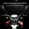 Motociklo veidrodėlis universalus motociklo veidrodėlis su m8 m10, galinio vaizdo veidrodėlis motociklui su laikikliu, galinis veidrodėlis motociklui, motoroleriui, mopedui, suderinamas su dauguma