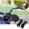 Motociklų veidrodėlių prailgintojai, montavimo stovo prailginimo adapteris, dviračio veidrodėlio stovo prailginimo adapteris, universalus galinio vaizdo veidrodėlio šoninis adapteris, aliuminis, 10 mm dešiniojo sriegio, skirtas dviejų sportų kruizeriams