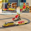 Mould King 12027 Technik traukinio geležinkelio konstruktorius, 1170 detalių dyzelinio lokomotyvo nuotoliniu būdu valdomas traukinio modelio rinkinys kaip žaislas/dovana/kolekcinis daiktas