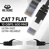 Mr Tronic Cat 7 Ethernet kabelis 10m, Sftp, Rj45, 10 Gbps, plokščias