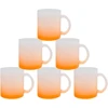 Mr.r 330 ml sublimacinis spalvoto stiklo puodelis, 6 vnt. (oranžinis)