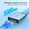Šakotuvas Mt-viki lan switch 1 į 3 lan skirstytuvas 3 portų rj45 tinklo skirstytuvas tinklo wlan skirstytuvas ethernet switch kompiuteriui maršrutizatoriui priedėliui skaitmeninei televizijai 1000 mbps su usb maitinimo laidu