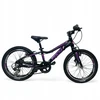 Mtb vaikiškas dviratis Folta Vicca 20'' aliumininis juodas violetinis pagamintas Lenkijoje