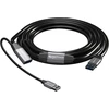Mutecpower 5 m aktyvus usb 3.0 jungties prailginimo kabelis (tėtis-mama) su signalo stiprinimu ir usb maitinimo šaltiniu - juodas 5 m - suderinamas su nešiojamaisiais kompiuteriais, standžiaisiais diskais, XBOX, ps4, vr ir kt.