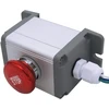 Mxuteuk Mxu-dt-jh 22 mm nerūdijančio plieno metalinis užrakinamas avarinio stabdymo jungiklis 12-220v 3a 1no 1nc jungiklių stoties dėžutė su kištuku