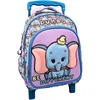 Mybagstory - kuprinė mergaitėms Dumbo - Disney - vaikams - į mokyklą - darželis - mokyklinė kuprinė - reguliuojami dirželiai - dovanos idėja - 30 cm - su ratukais - vežimėliai - violetinė/mėlyna/rožinė, Dumbo – violetinė/mėlyna/rožinė – 30