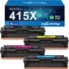 Mycartridge 415x (su mikroschema) suderinamas su Hp 415x 415a toneriu, skirtas Hp Color Laserjet Pro Mfp M479fdw M479dw M479fdn M454dw M479fnw M479fdn 479fdw M454dn, 4 vnt.