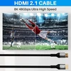 Mygatti 2 metrų 8k Hdmi 2.1 sertifikuotas kabelis (2 vnt. pakuotė), Ultra Hd 48gbps didelis greitis, 4k @ 120hz/8k @ 60hz, Earc, Hdcp 2.2 ir 2.3, Uhd Hdr 10+, suderinamas su 8k žaidimais, televizoriumi, „blu-ray“ grotuvu, projektoriumi