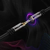 Mygatti 3.5 mm prailginimo lizdo kabelis (3 metrai, 2 vnt.), stereo lizdo garso prailginimo kabelis iš tėviško į moterišką, ausinių prailginimo kabelis, Ofc šerdis, juodas kabelis (su 5 kabelių raišteliais)