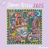 N Neumannverlage - James Rizzi 2025 brošiūrinis kalendorius, 30 x 30 cm, sieninis kalendorius su James Rizzi paveikslėliais, mėnulio fazėmis, daug vietos pastaboms ir tarptautinėms šventėms / kalendorius
