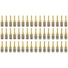 Nakamichi Fanlock Excel Series paauksuoti 24k bananiniai kištukai, 10awg - 18awg, 4 mm storio, skirti garsiakalbių stiprintuvui, Hi-fi stereo namų kino teatro garso kabelio greitam prijungimui, 48 vnt. (24 poros)