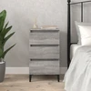 Naktinis staliukas, pilkas ąžuolas sonoma, 40x35x70 cm