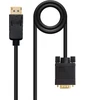 Nanocable 10.15.4403 Displayport į Vga konverterio kabelis, Displayport/m-vga/m, juodas, 3.0 m