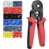 Natnav replės gnybtams užspaudimui, skirtos 0,25–10 mm² laidams, su 1300 gnybtų rinkiniu, replių gnybtams užspaudimui rinkinys, replės gnybtams užspaudimui, replių gnybtams užspaudimui rinkinys