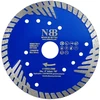 Nbb deimantinis pjovimo diskas deimantinis pjūklas su sustiprintu turbo pjovimo segmentu, 8 mm aukščio, 22,23 mm ašis, deimantinis pjovimo diskas skirtas bendram naudojimui, pjaunant granitą, keramiką, plytas, betoną (125 mm)