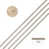Nbeads 10vnt 80cm Antique Bronze vielos grandinėlė su omaro užsegimu pakabukui, vėriniui, apyrankei, skirta pasidaryk pats papuošalų gamybai, geležis