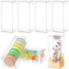 Nbeads 30 vnt. skaidrių plastikinių pvc dėžučių, 4 x 4 x 10 cm, skaidrios stačiakampės dovanų pakavimo dėžutės, vestuvių vakarėlio dovanų dėžutės saldainiams, sausainiams, pyragams, šokoladams, dovanų formoms
