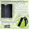 Nc-17 E-bike apsauginis akumuliatoriaus dangtelis su užtrauktuku, skirtas ebike akumuliatoriaus šiluminei apsaugai, ilgis iki 49 cm, rėmo apimtis 27–38 cm, tinka visiems standartiniams elektriniams dviračiams