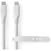 Nedis Usb kabelis | Usb 3.2 Gen 2 | Usb-c™ kištukas | Usb-c™ kištukas | 240 W | 8k @ 30hz | 20 Gbps | Nikeliuotas | 1.00 m | Apvalus | Silikoninis | Baltas | Dėžutė