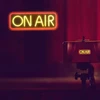 Neoninė iškaba "on Air", raudonos ir geltonos spalvos Led neoninė lemputė su Usb jungtimi, dekoratyvinės iškabos "live", šviestuvai "tiktok", studijai, sienai, miegamojo, žaidimų kambario dekoravimui