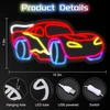 Neoninis šviesos ženklas, neoninis ženklas Usb neoninis ženklas Automobilinis neoninis šviesos ženklas Neoniniai ženklai Neoninė lempa miegamajam, žaidimų kambariui, vakarėliui, barui, vaikų kambariui, miegamajam, berniukams