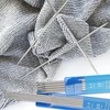 Nerūdijančio plieno dvigubų virbalų rinkinys su mezgimo priedais, 20 cm metalinių virbalų rinkinys 2.0-5.0 mm, trumpi tiesūs mezgimo virbalai kojinėms ir mažiems projektams (pakuotė)