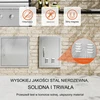 Nerūdijančio plieno grilio durelės