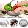 Nerūdijančio plieno makaronų koštuvas, virtuvinis koštuvas su rankenomis, skersmuo 28 cm, makaronų koštuvas nerūdijančio plieno, koštuvas su rankenomis, metalinis virtuvinis koštuvas, nerūdijančio plieno virtuvinis koštuvas, virtuvė
