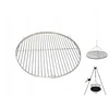 Nerūdijantis, rūgštims atsparus grilio grotelės inox 70cm apvalios