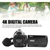 Nešiojama vaizdo kamera, 4k 28mp 30x priartinimas Wifi skaitmeninė vaizdo kamera su 3 colių jutikliniu ekranu, apsauga nuo drebėjimo, 270° pasukimas, infraraudonųjų spindulių naktinis matymas, kompaktiška maža kamera