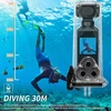 Nešiojamas 3 ašių gimbal stabilizatorius su 4k kamera, 270° pasukama stabilizuojanti veiksmo kamera kišeninio dydžio su vandeniui atspariu dėklu, 16mp nuotrauka, integruotas Wifi, įjungtas