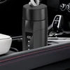 Nešiojamas Rauwseul automobilinis virdulys, 350 ml kelioninis virdulys, 304 nerūdijančio plieno įdėklo automobilinis šildomas puodelis, 40 ~ 100°c reguliuojamas, 12 v 80 w greito virimo butelis, nepralaidus vandeniui, apsauga nuo perkaitimo