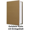 Neuser Papier Vintage Kraft popieriaus kortelių rinkinys su vokais ir įdėklais - 75 rinkiniai - tuščios perdirbtos kortelės natūralios rudos spalvos - Din A6 / C6