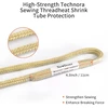 Newdoar 100% Kevlar pynimo trinties sankaba, 2549 kg Prusik arboristinis lynas, atsparus dilimui/antipirenas, didelio stiprumo gelbėjimo takelažo hamakai (3 vnt.)
