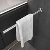 Newrain vonios rankšluosčių laikiklis, nuolat prailginamas nuo 40 iki 71 cm, nerūdijančio plieno vonios rankšluosčių laikiklis, drabužių kabykla, montuojamas ant sienos, daugiafunkcinis teleskopinis strypas dušo užuolaidų laikiklis