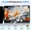 Monitorius Newwin 14 colių Fhd 1080p Ips nešiojamas ekrano monitoriaus plėtiklis, suderinamas su 13-17 colių nešiojamaisiais kompiuteriais, Windows, Mac, Chrome Switch
