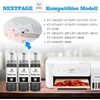 Nextpage 104 juodas rašalas, suderinamas su epson 104 ecotank rašalo buteliuku, skirtu et-2820 et-2810 et-2870 et-2710 et-2711 et-2712 et-2714 et-2715 et-2720 et-2726 et-4700 (3 x juodas, ne originalus)