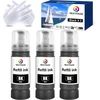 Nextpage 104 juodas rašalas, suderinamas su epson 104 ecotank rašalo buteliuku, skirtu et-2820 et-2810 et-2870 et-2710 et-2711 et-2712 et-2714 et-2715 et-2720 et-2726 et-4700 (3 x juodas, ne originalus)