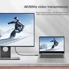 Nfhk Kampinis Usb4 kabelis 40gbps su 100w įkrovimu ir 8k@60hz 5k@60hz Usb 4.0 suderinamas su Thunderbolt3/4 50cm