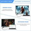 Nfhk micro hdmi male į hdmi 2.1 female uhd extension auksinis converter adapter palaiko 8k 60hz hdtv