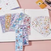 Niceneeded 100 lapų mieli animaciniai kpop dekoratyviniai lipdukai, lipnios spalvingos nuotraukų kortelės, dekoratyviniai lipdukai scrapbooking'ui, žurnalui, pasidaryk pats lipdukų rinkinys, lipdukai atvirukams, albumams