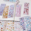 Niceneeded 100 lapų mieli animaciniai kpop dekoratyviniai lipdukai, lipnios spalvingos nuotraukų kortelės, dekoratyviniai lipdukai scrapbooking'ui, žurnalui, pasidaryk pats lipdukų rinkinys, lipdukai atvirukams, albumams