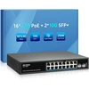 Šakotuvas Nicgiga 18 prievadų 2.5g tinklo jungiklis, 16x 2.5g Poe, 2x 10g Sfp+