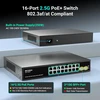 Šakotuvas Nicgiga 18 prievadų 2.5g tinklo jungiklis, 16x 2.5g Poe, 2x 10g Sfp+