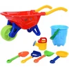 Nicola.toys smėlio karutis, kibirėlis, laistytuvas, kastuvėliai, grėbliukai, formelės 7 dalių 4703