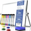 Nicpro Mini Baltos Lentos A3 Magnetinė Rašymo Lenta su Stovu