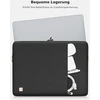 Nidoo 17 colių nešiojamojo kompiuterio dėklas, suderinamas su 17 colių Ideapad 3 Gen 7 / Hp Zbook Fury 17.3 G8, nešiojamojo kompiuterio krepšys, suderinamas su didesniu 17 colių nešiojamuoju kompiuteriu, viduje (41 cm x 29 cm, ne įstrižainė) nešiojamuoju