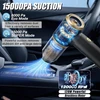 Niwohom rankinis dulkių siurblys, 15000pa rankinis akumuliatorinis dulkių siurblys, 4-in-1 galingas automobilinis dulkių siurblys su plaunamu Hepa filtru, be maišelio, skirtas automobiliui, namams