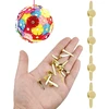 Niyata 200 mini brads pakuotė, raštuoti maišelių segtukai, skirstomieji kaiščiai, apvalūs galvučių segtukai, 8 x 18 mm, apvalūs galvučių segtukai scrapbooking'ui, biurui, popieriui, pasidaryk pats (auksiniai)
